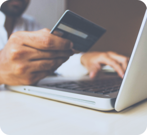 Secure Payment Services illustration showing money transfers